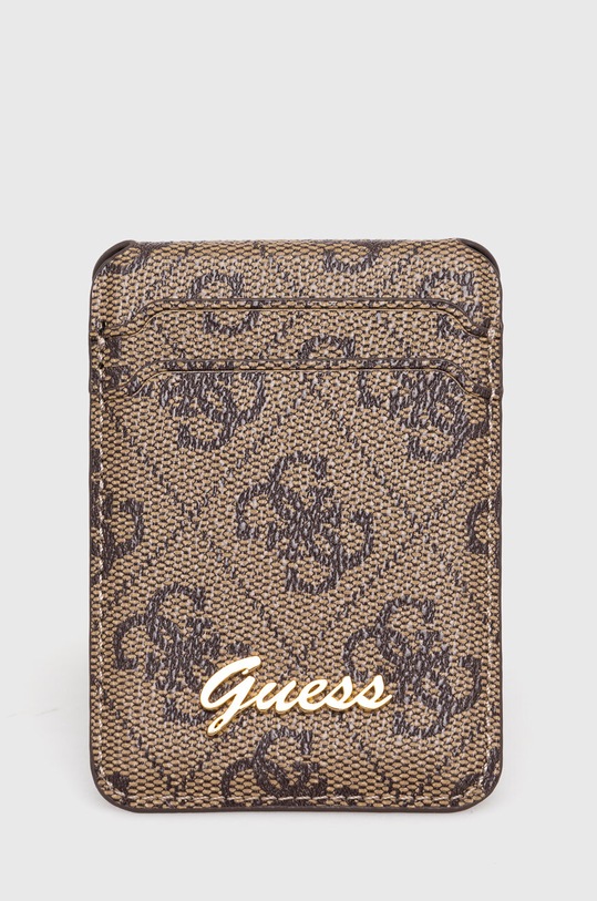 Magnetický držiak na karty Guess na mobil hnedá GUWMSHG4SHW