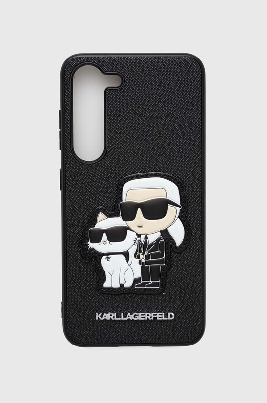 Karl Lagerfeld telefon tok S23 S911 telefonhoz fekete KLHCS23SSANKCPK