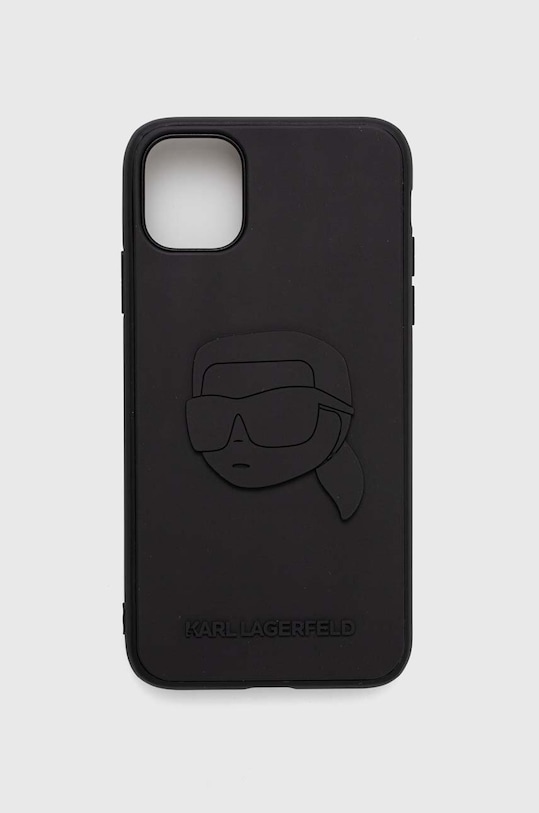 Θήκη κινητού Karl Lagerfeld iPhone 11 / Xr 6.1 για τηλέφωνο μαύρο KLHCN613DRKNK