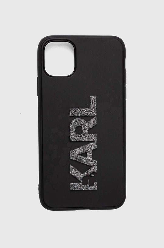 Θήκη κινητού Karl Lagerfeld iPhone 11 / Xr 6.1 απλικέ μαύρο KLHCN613DMBKCK
