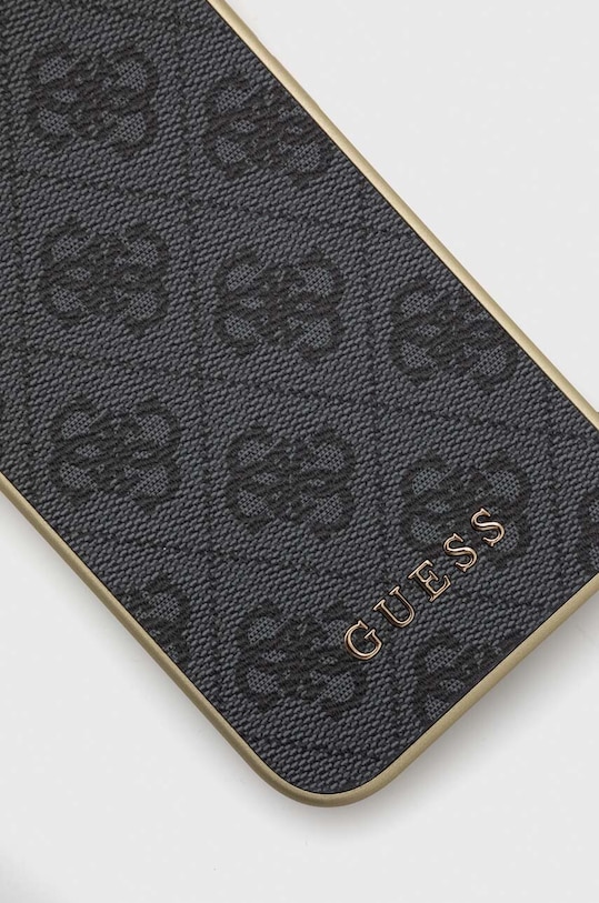 Guess etui na telefon iPhone 15 6.1 GUHCP15SGF4GGR szary AA00