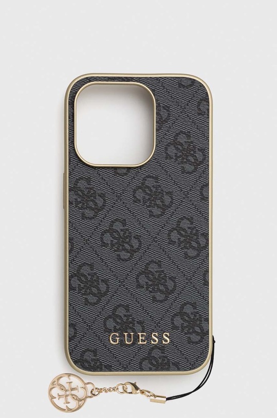 Guess etui na telefon iPhone 15 Pro 6.1 na telefon szary GUHCP15LGF4GGR