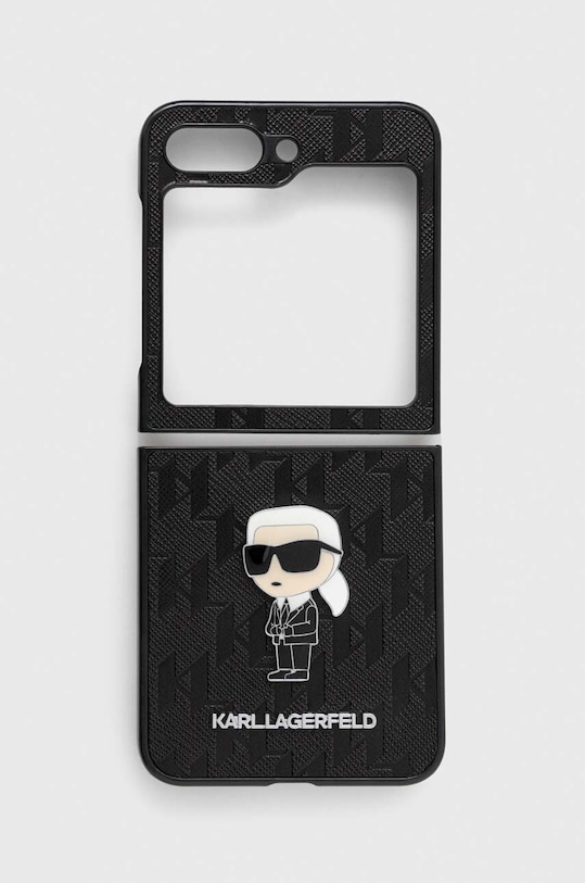 Karl Lagerfeld Husă pentru telefon Samsung Galaxy Z Flip5 pentru telefon negru KLHCZF5SAPKINPK