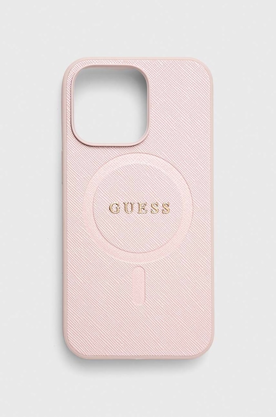 Guess etui na telefon iPhone 13 Pro / 13 6.1 na telefon różowy GUHMP13LPSAHMCP