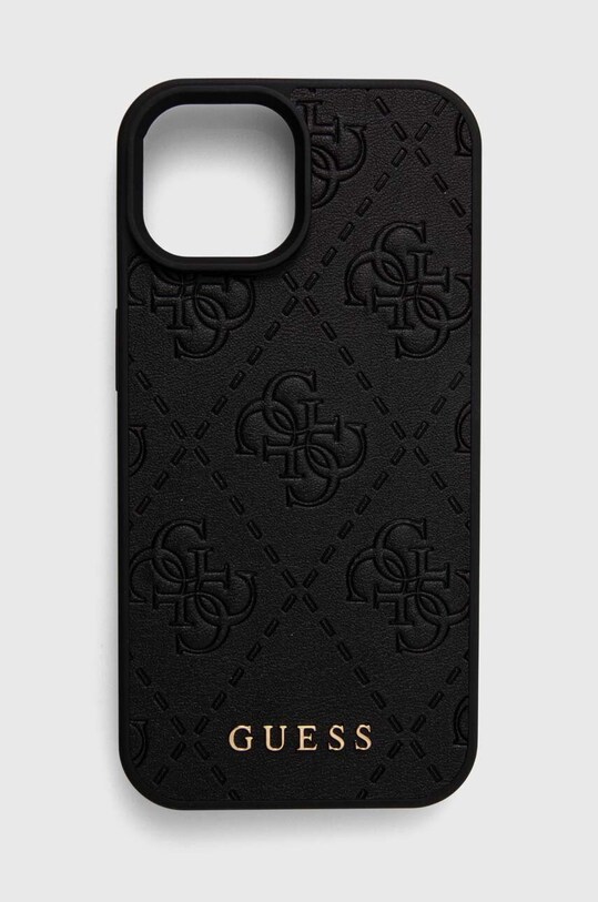 Guess telefon tok iPhone 15 6.1 telefonhoz fekete GUHCP15SP4EPMK