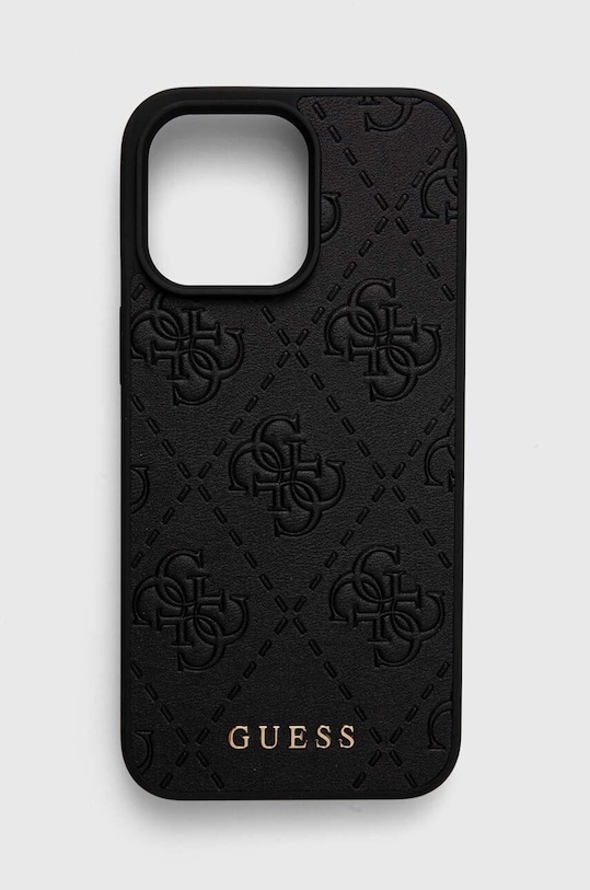 Кейс за телефон Guess iPhone 15 Pro Max 6.7 за телефон черен GUHCP15XP4EPMK