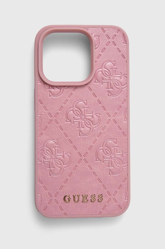 Θήκη κινητού Guess iPhone 15 Pro 6.1 για τηλέφωνο ροζ GUHCP15LP4EPMP