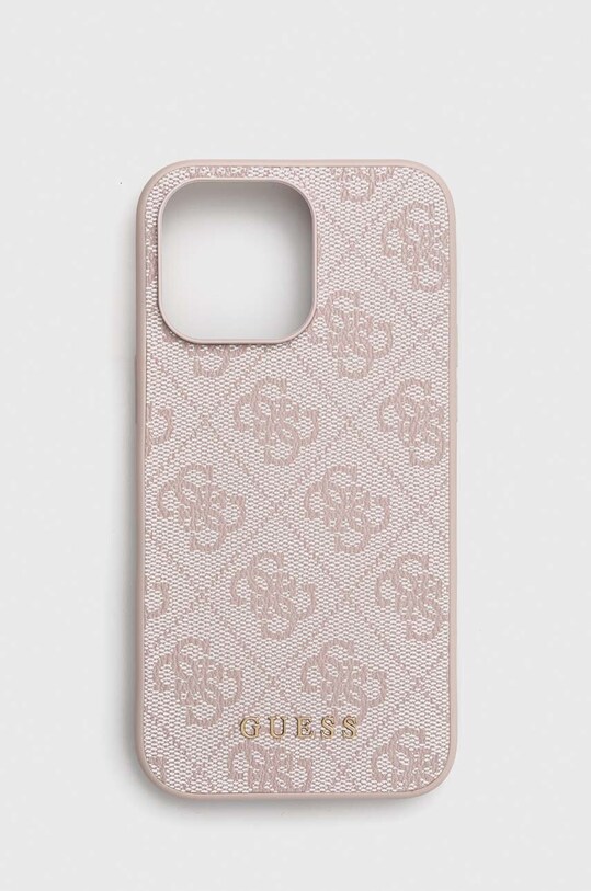 Guess etui na telefon iPhone 15 Pro Max 6.7" na telefon różowy GUHCP15XG4GFPI