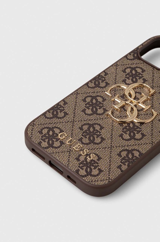 Guess etui na telefon iPhone 15 6.1 GUHCP15S4GMGBR brązowy AA00