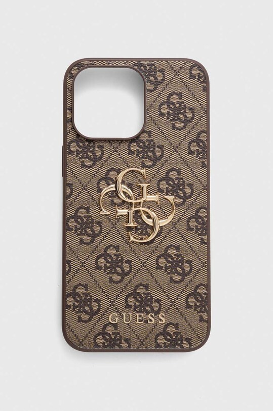 Θήκη κινητού Guess iPhone 15 Pro Max 6.7 για τηλέφωνο καφέ GUHCP15X4GMGBR