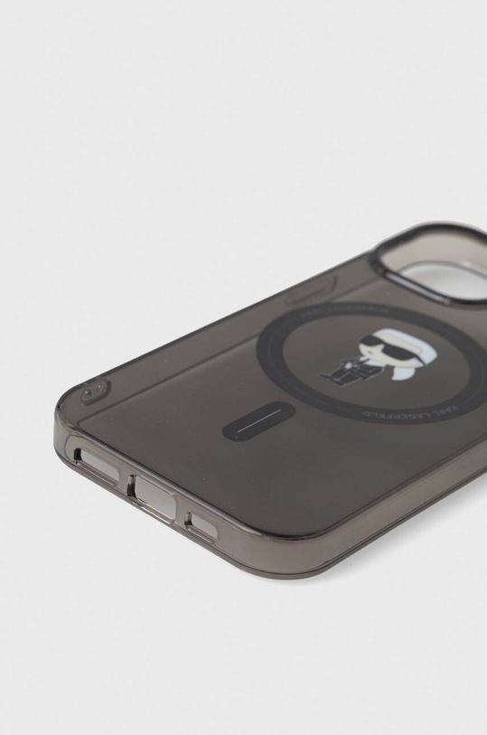 Karl Lagerfeld Husă pentru telefon iPhone 15 6.1 KLHMP15SHFCKNOK negru AA00