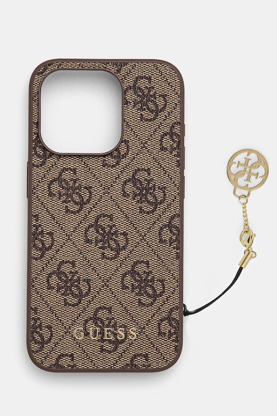 Etui za telefon Guess iPhone 15 Pro 6.1 za telefon smeđa GUHCP15LGF4GBR
