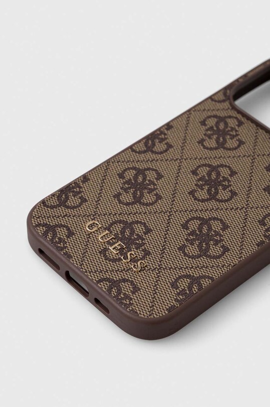 Guess custodia per telefono iPhone 15 Pro 6.1 GUHCP15LG4GFBR marrone AA00