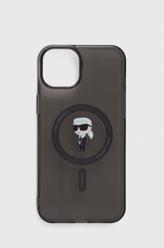 Karl Lagerfeld etui na telefon iPhone 15 Plus 6.7 na telefon czarny KLHMP15MHFCKNOK