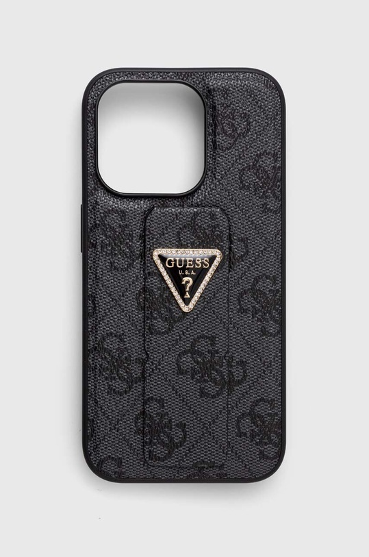 Guess etui na telefon iPhone 15 Pro 6.1'' na telefon szary GUHCP15LPGS4TDK