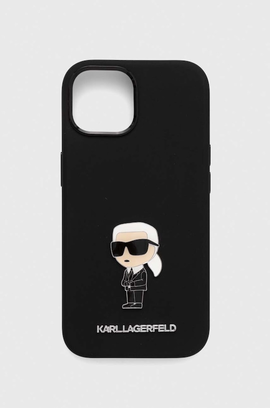 Puzdro na mobil Karl Lagerfeld iPhone 15 / 14 / 13 6.1'' na mobil čierna KLHCP15SSMHKNPK