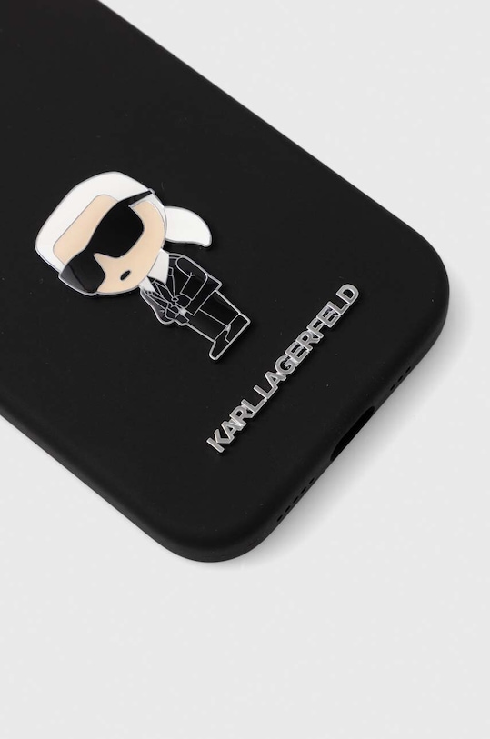 Puzdro na mobil Karl Lagerfeld iPhone 15 / 14 / 13 6.1'' KLHCP15SSMHKNPK čierna AA00