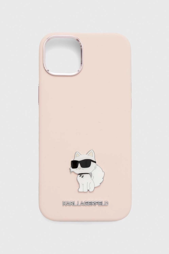 Karl Lagerfeld etui na telefon iPhone 15 Plus / 14 Plus 6.7'' na telefon różowy KLHCP15MSMHCNPP