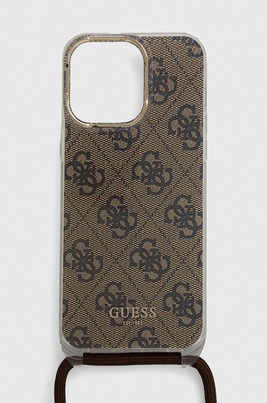 Θήκη κινητού Guess iPhone 15 Pro Max 6.7" για τηλέφωνο μπεζ GUHCP15XHC4SEW