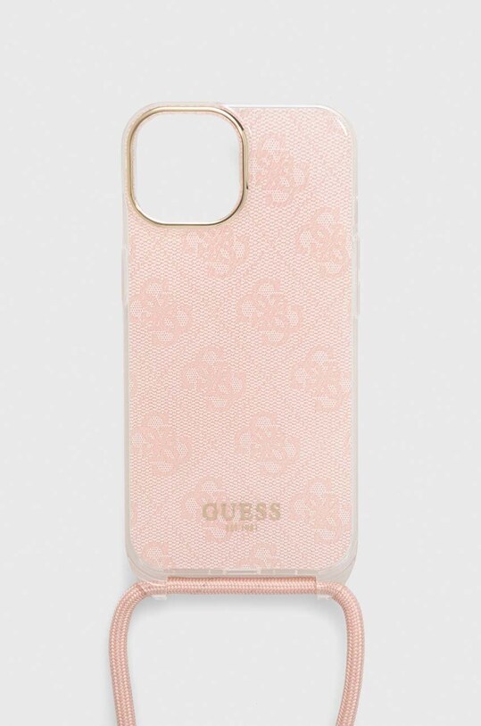 Чехол на телефон Guess iPhone 15 Pro Max 6.7" GUHCP15XHC4SEP розовый AA00