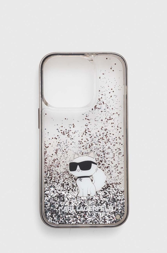 Karl Lagerfeld etui na telefon iPhone 14 Pro 6.1'' na telefon transparentny KLHCP14LLKCNSK
