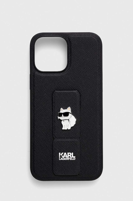Puzdro na mobil Karl Lagerfeld iPhone 13 Pro Max 6.7'' na mobil čierna KLHCP13XGSACHPK