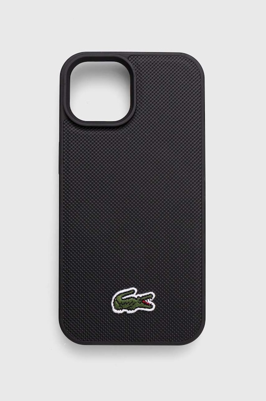 Lacoste telefon tok iPhone 15 / 14 / 13 6.1" telefonhoz fekete LCHMP15SPVCK