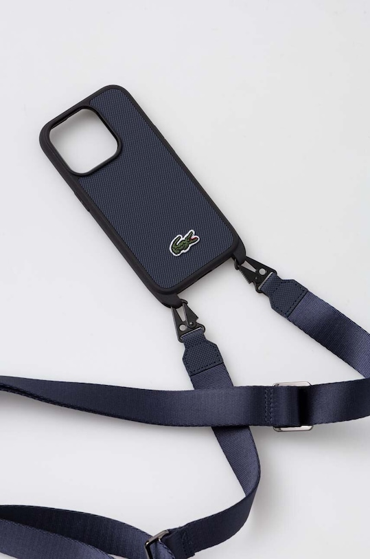Lacoste husă pentru telefon iPhone 15 Pro 6.1" LCHCP15LSPVCV bleumarin AA00