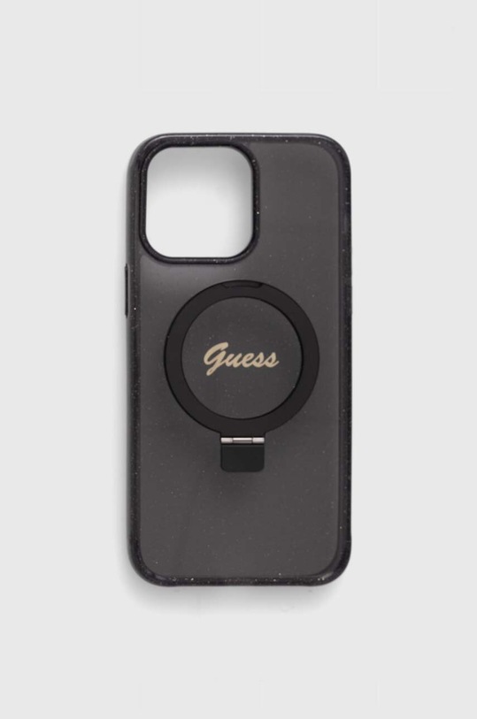 Guess telefon tok iPhone 14 Pro Max 6.7" telefonhoz fekete GUHMP14XHRSGSK