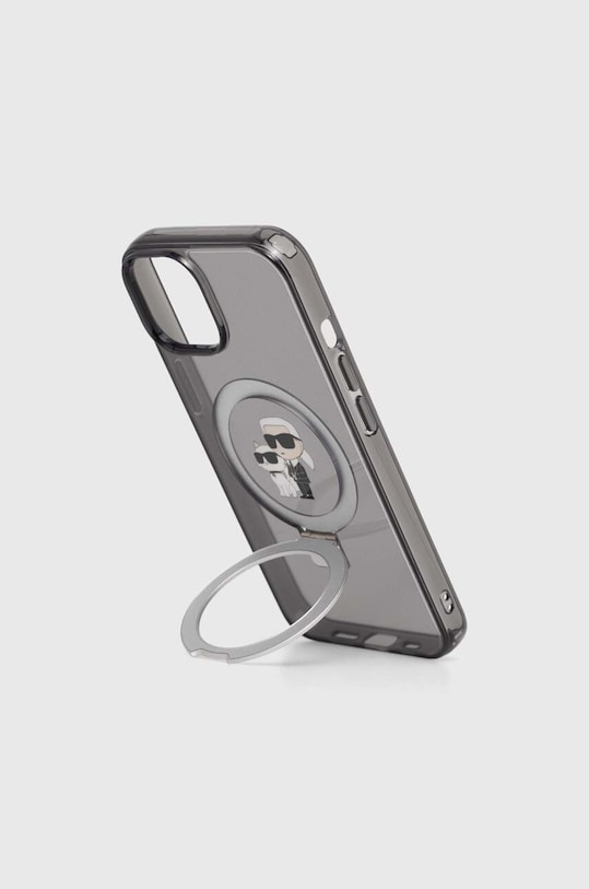 Puzdro na mobil Karl Lagerfeld iPhone 14 / 15 / 13 6.1" KLHMP14SHMRSKCK čierna AA00