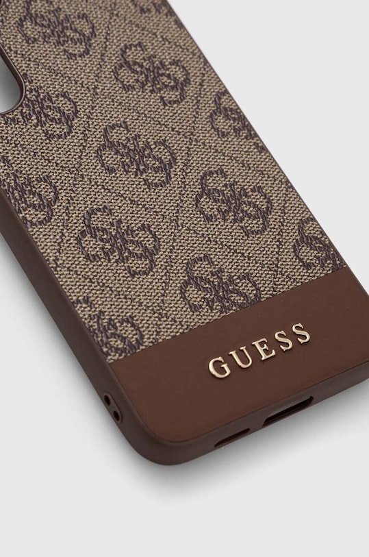 Obal na telefon Guess S24 + S926 GUHCS24MG4GLBR hnědá AA00