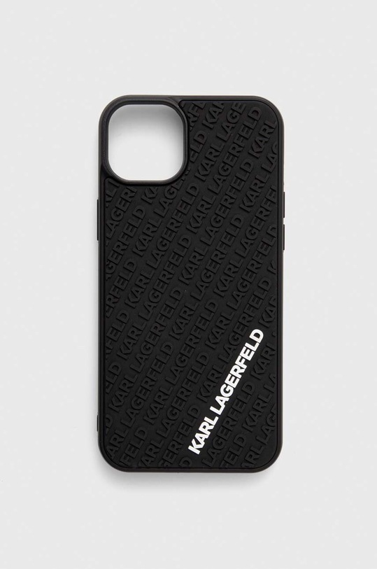 Obal na telefon Karl Lagerfeld iPhone 15 Plus / 14 Plus 6.7" na mobil černá KLHCP15M3DMKRLK