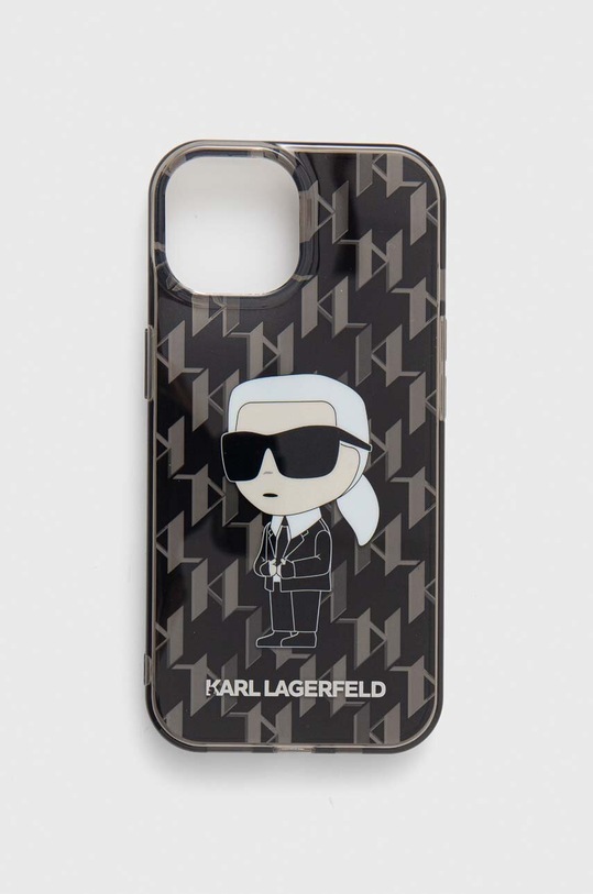 Θήκη κινητού Karl Lagerfeld iPhone 15 / 14 / 13 6.1" για τηλέφωνο μαύρο KLHCP15SHNKMKLK