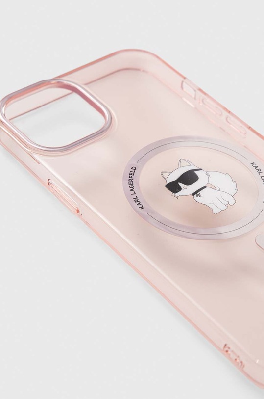 Puzdro na mobil Karl Lagerfeld iPhone 15 Plus / 14 Plus 6.7" KLHMP15MHFCCNOP ružová AA00