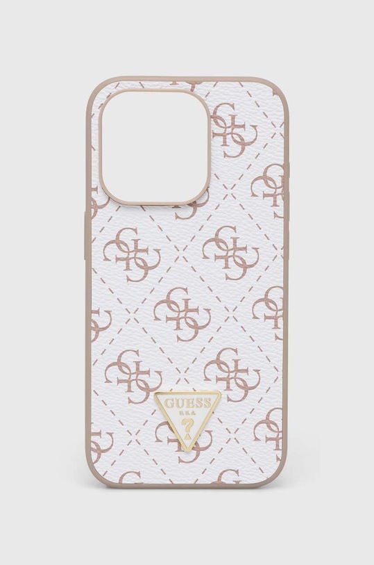 Чохол на телефон Guess iPhone 15 Pro 6.1" для телефону білий GUHCP15LPG4GPH