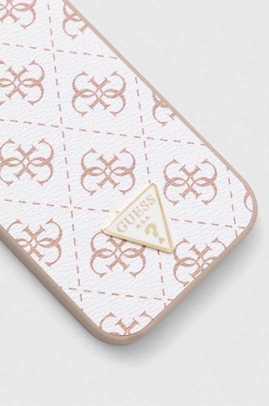Guess etui na telefon iPhone 15 / 14 / 13 6.1" GUHCP15SPG4GPH biały AA00