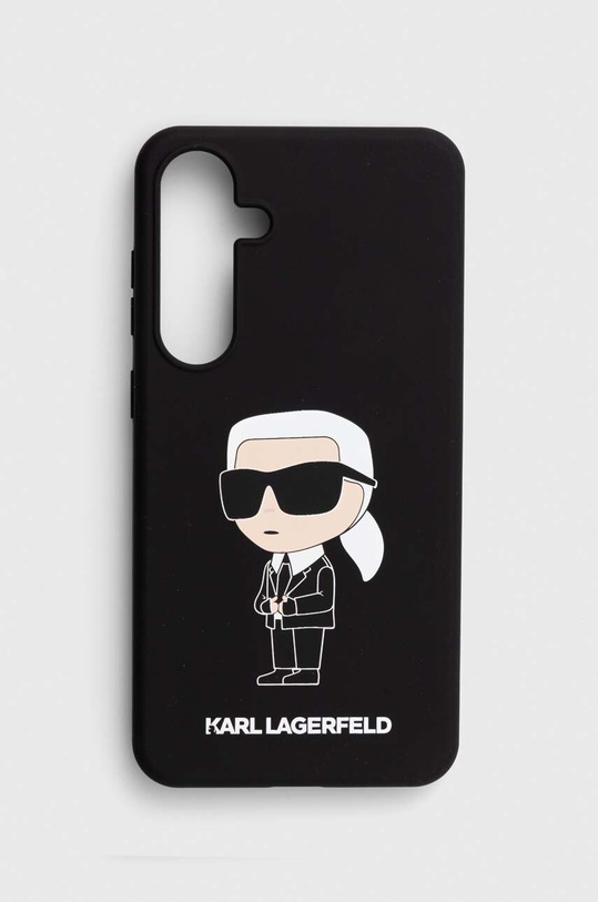 Puzdro na mobil Karl Lagerfeld S24+ S926 na mobil čierna KLHCS24MSNIKBCK