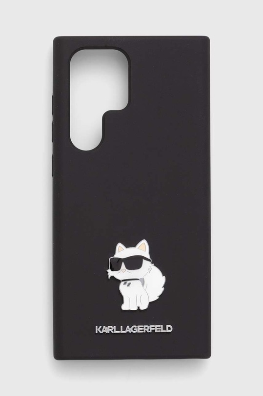 Puzdro na mobil Karl Lagerfeld S23 Ultra S918 na mobil čierna KLHCS23LSMHCNPK
