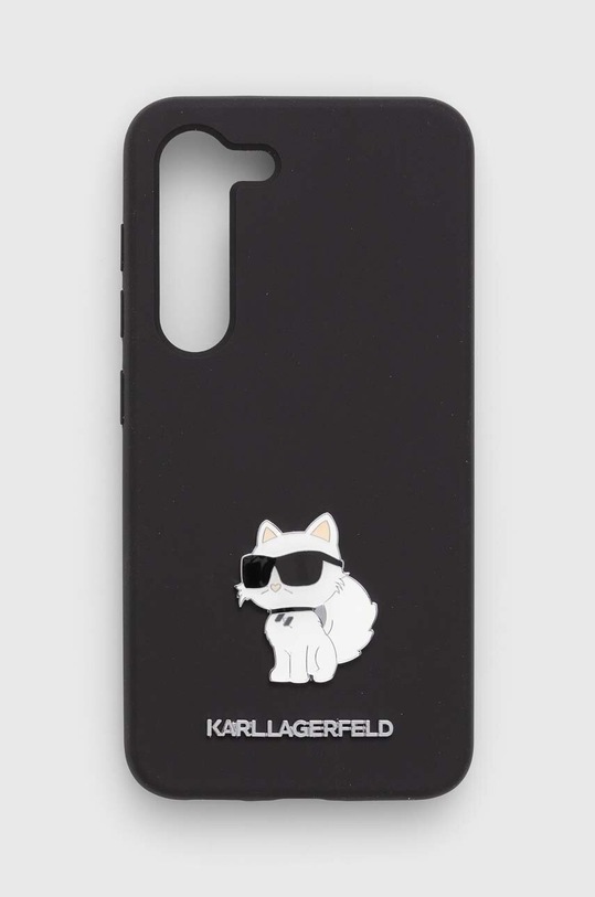 Puzdro na mobil Karl Lagerfeld Galaxy S23 na mobil čierna KLHCS23SSMHCNPK