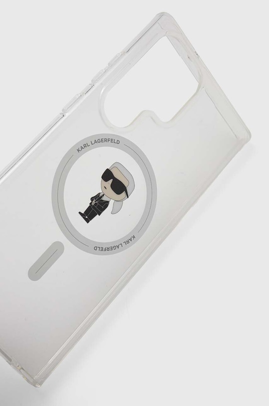Puzdro na mobil Karl Lagerfeld S23 Ultra S918 KLHMS23LHFCKNOT priesvitná AA00