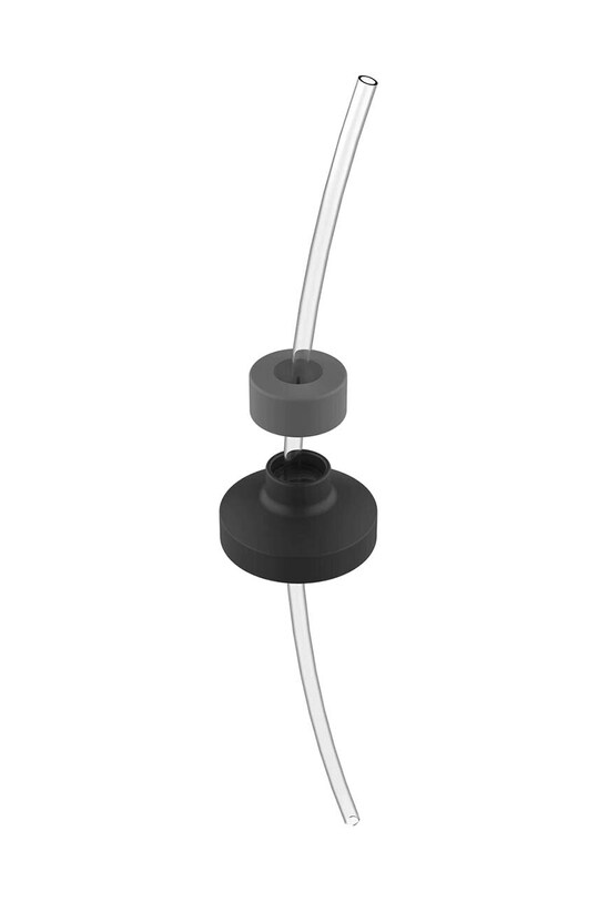 Кришка для пляшок з вбудованою соломинкою Kambukka Monza lid Grey/Black сірий L07001