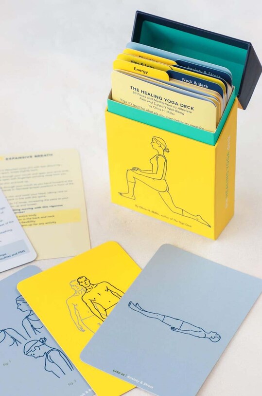 home & lifestyle talia kart The Healing Yoga Deck by Olivia H. Miller, English ABG310 multicolor AA00