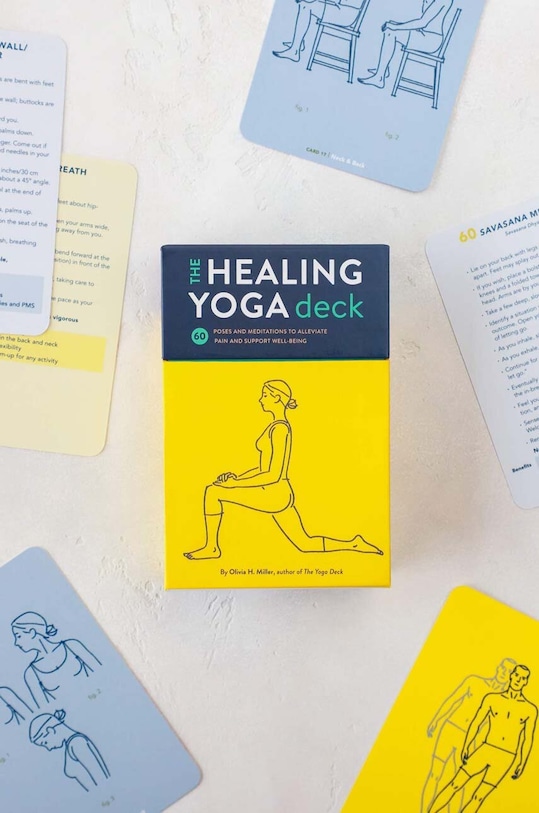Lifestyle Špil karata Home & Lifestyle The Healing Yoga Deck by Olivia H. Miller, English ABG310 šarena