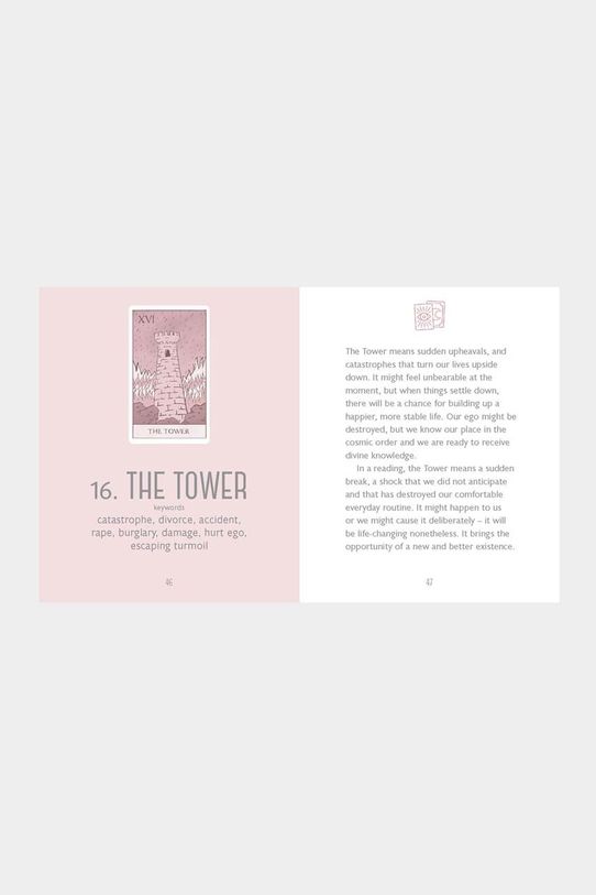 Лайфстайл Книга home & lifestyle The Little Book of Tarot by Katalin Patnaik, English CB1056 рожевий