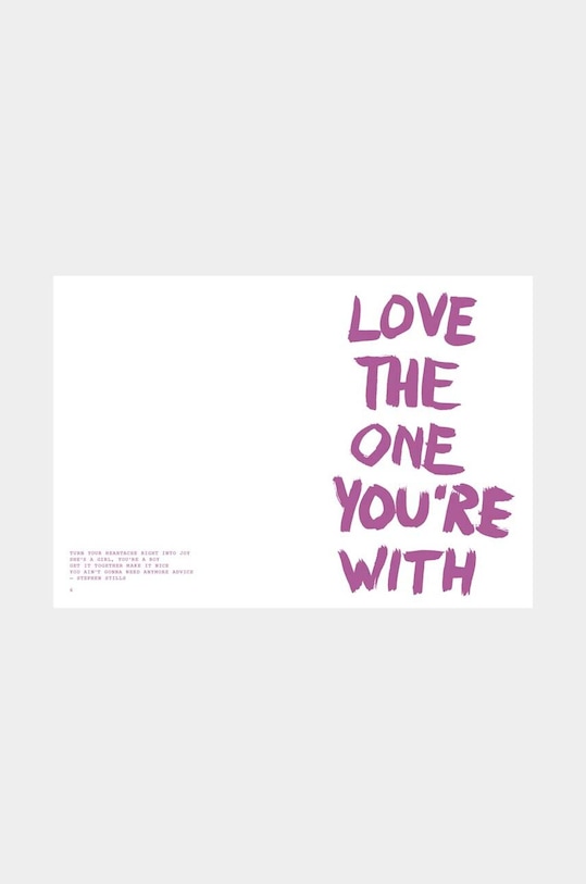 home & lifestyle carte Don't talk just kiss by Marcus Kraft, English multicolor LK1026
