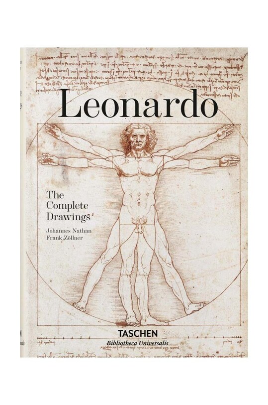 Книга Taschen Leonardo. The Complete Drawings by Frank Zollner, Englsih бежевый TA1450