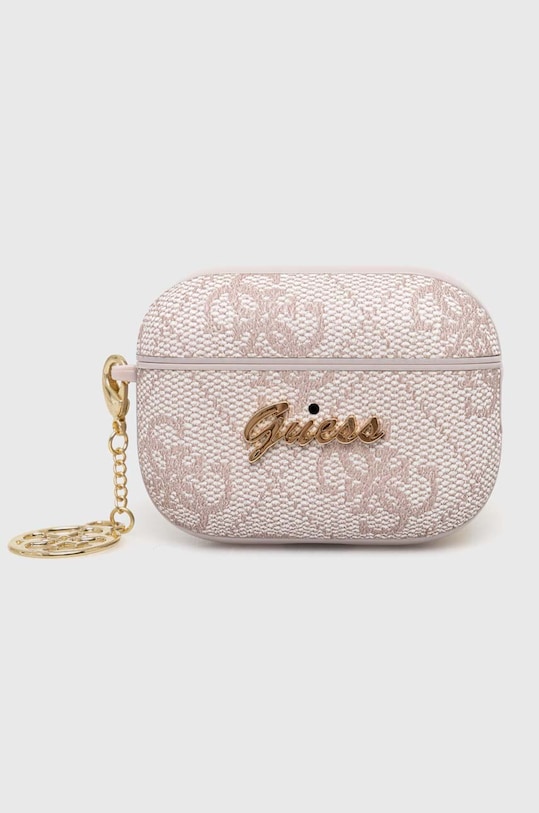 Чохол для airpod Guess рожевий GUAP2G4GSMP