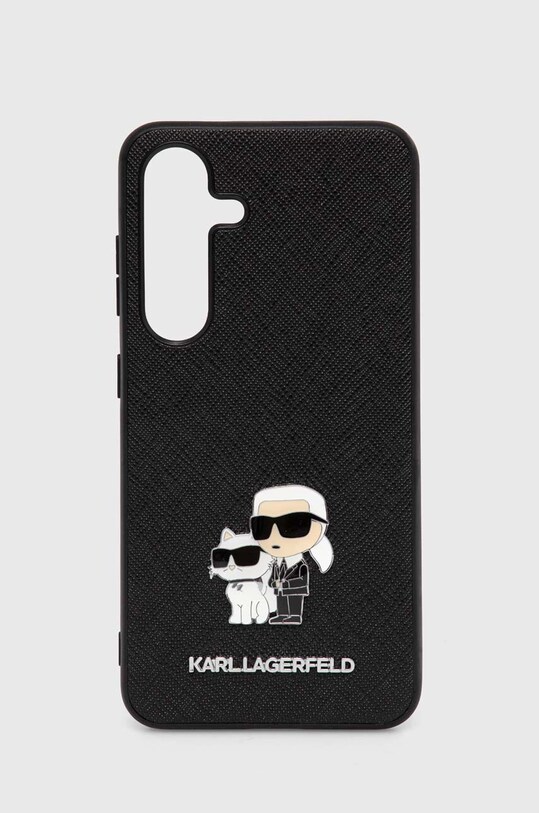 Karl Lagerfeld Husă pentru telefon Galaxy S24 pentru telefon negru KLHCS24SPSAKCMPK