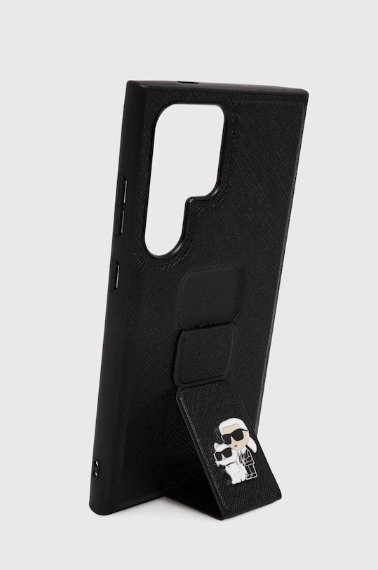 Obal na telefon Karl Lagerfeld S24 Ultra S928 KLHCS24LGSAKCPK černá AA00
