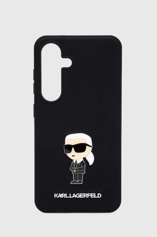 Puzdro na mobil Karl Lagerfeld S24 S921 na mobil čierna KLHCS24SSMHKNPK